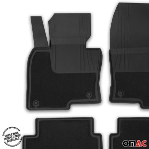 Toyota RAV4 Floor Mats - Omac - Rubber TPE - Black - 2019-2025